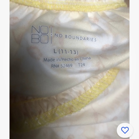 No Boundaries Smocked Tiered Sleeveless Ruffled Dress Size Large (11-13) NEW - Picture 11 of 12